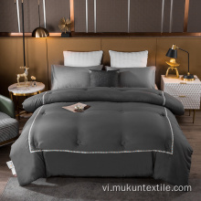 Bộ chăn bông 2 giường đơn Polyester rắn Comforter